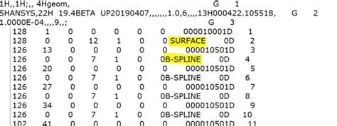 no b rep data in ansys.